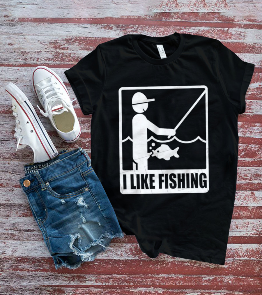 I Like Fishing Fisherman Angler Catching Fish T-Shirt