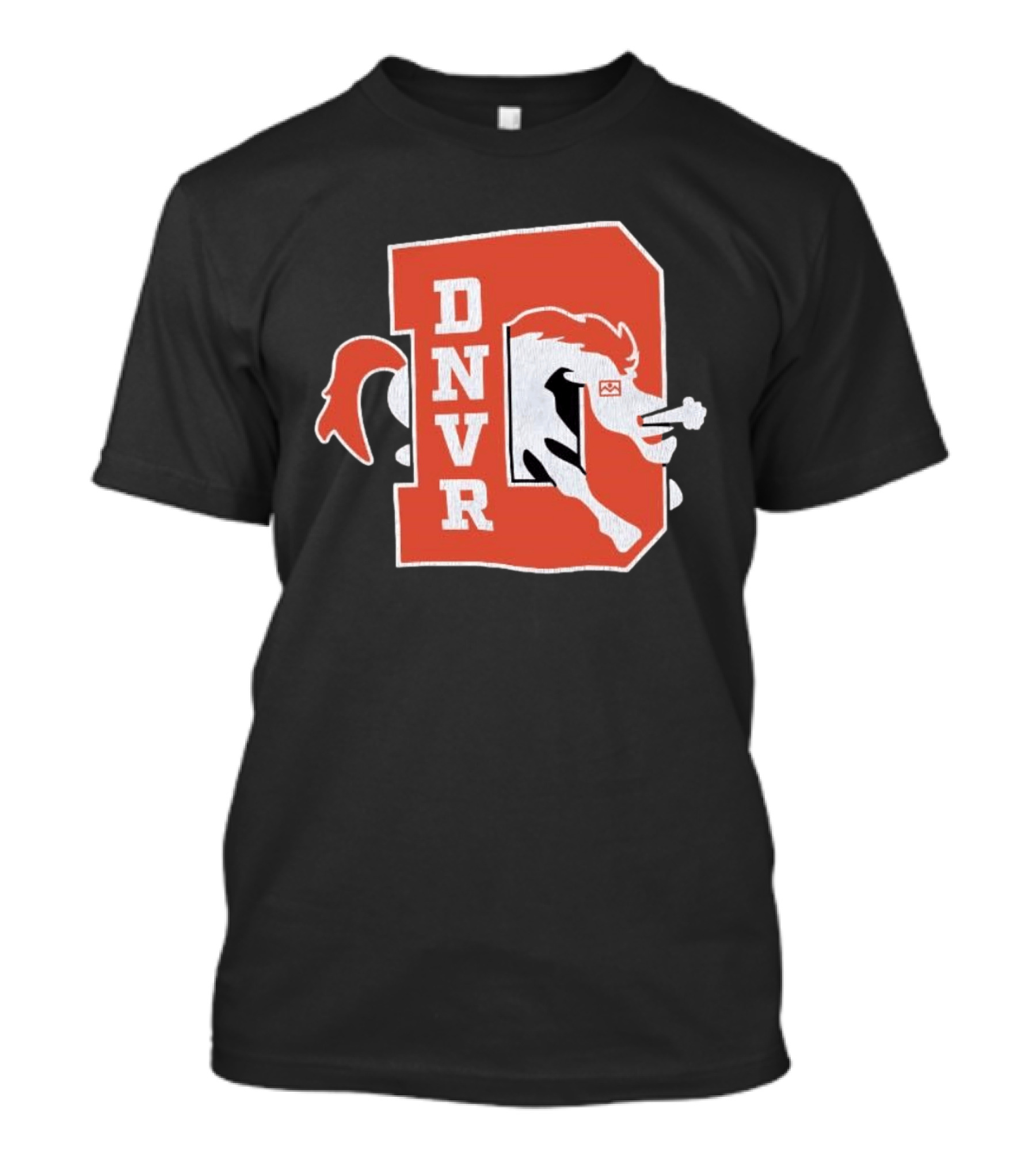 DNVR Denver Broncos Retro Horse Head T-Shirt