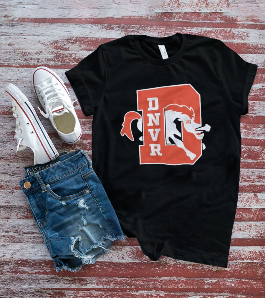 DNVR Denver Broncos Retro Horse Head T-Shirt