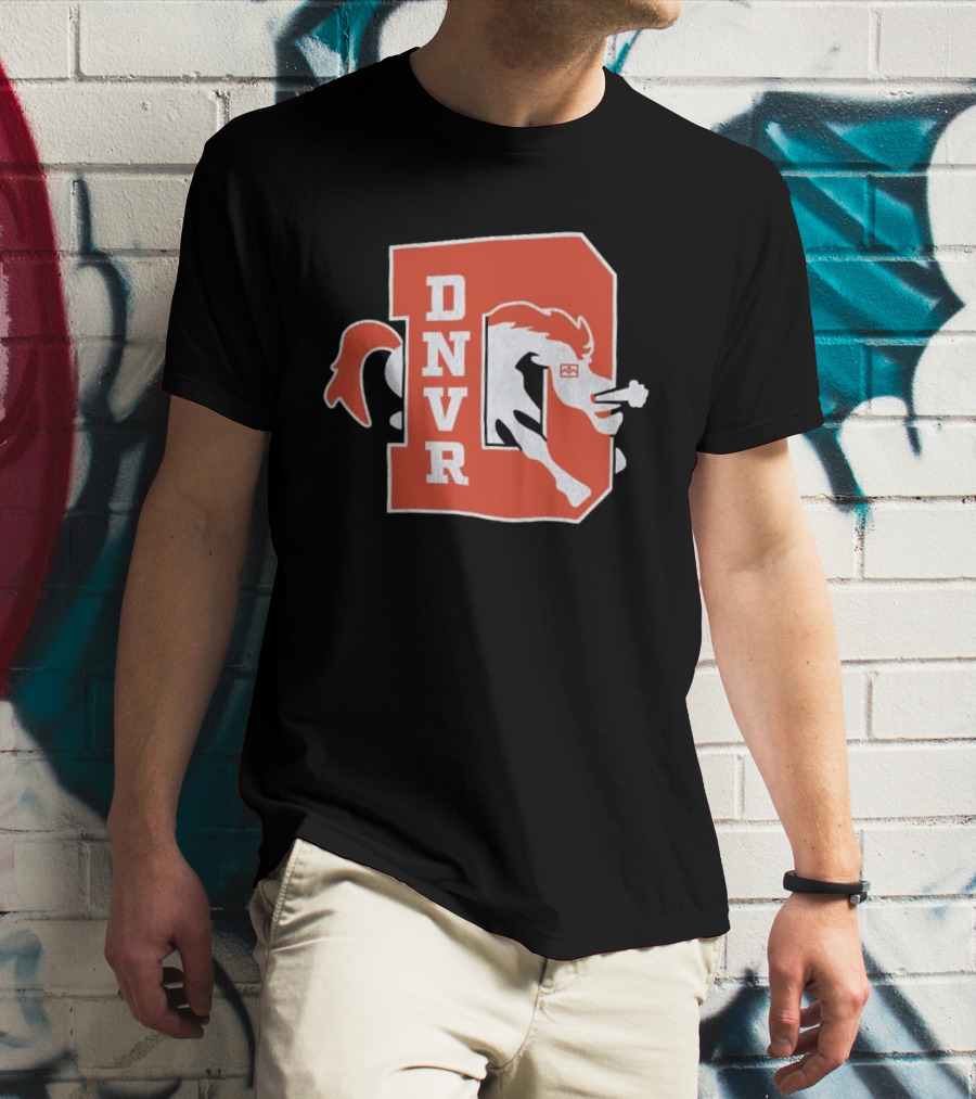 DNVR Denver Broncos Retro Horse Head T-Shirt