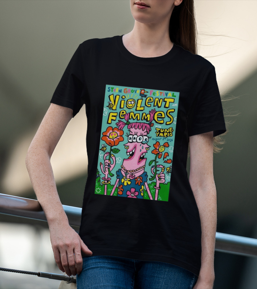 Stern Grove Festival Violent Femmes Tune Yards August 2 2026 San Francisco T-Shirt