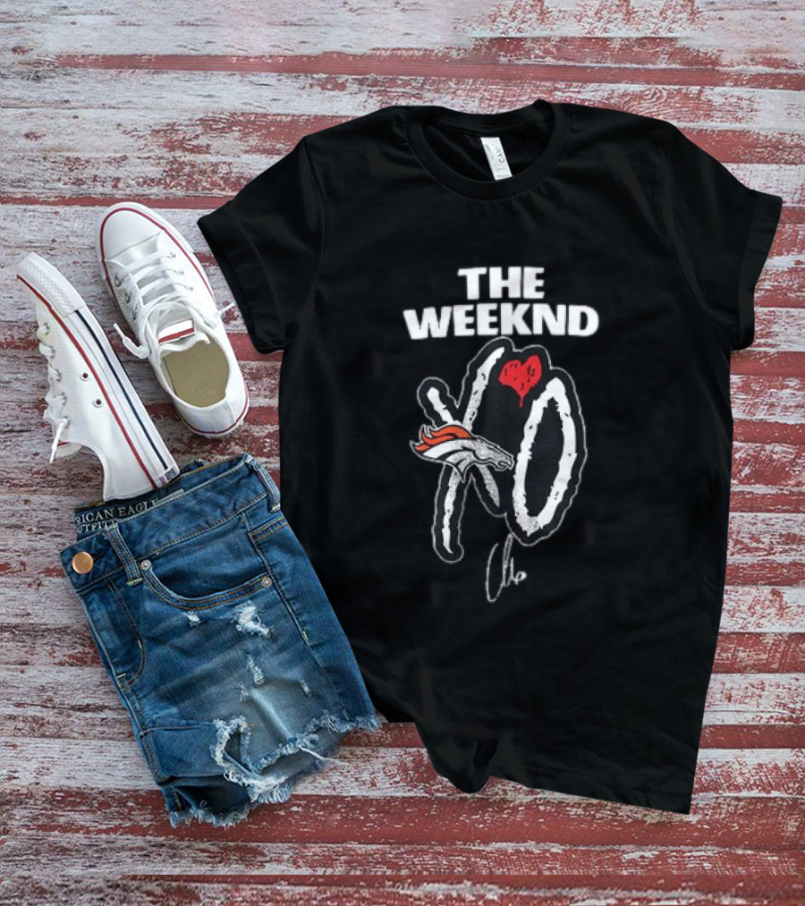 THE WEEKND XO Denver Broncos Collaboration T-Shirt