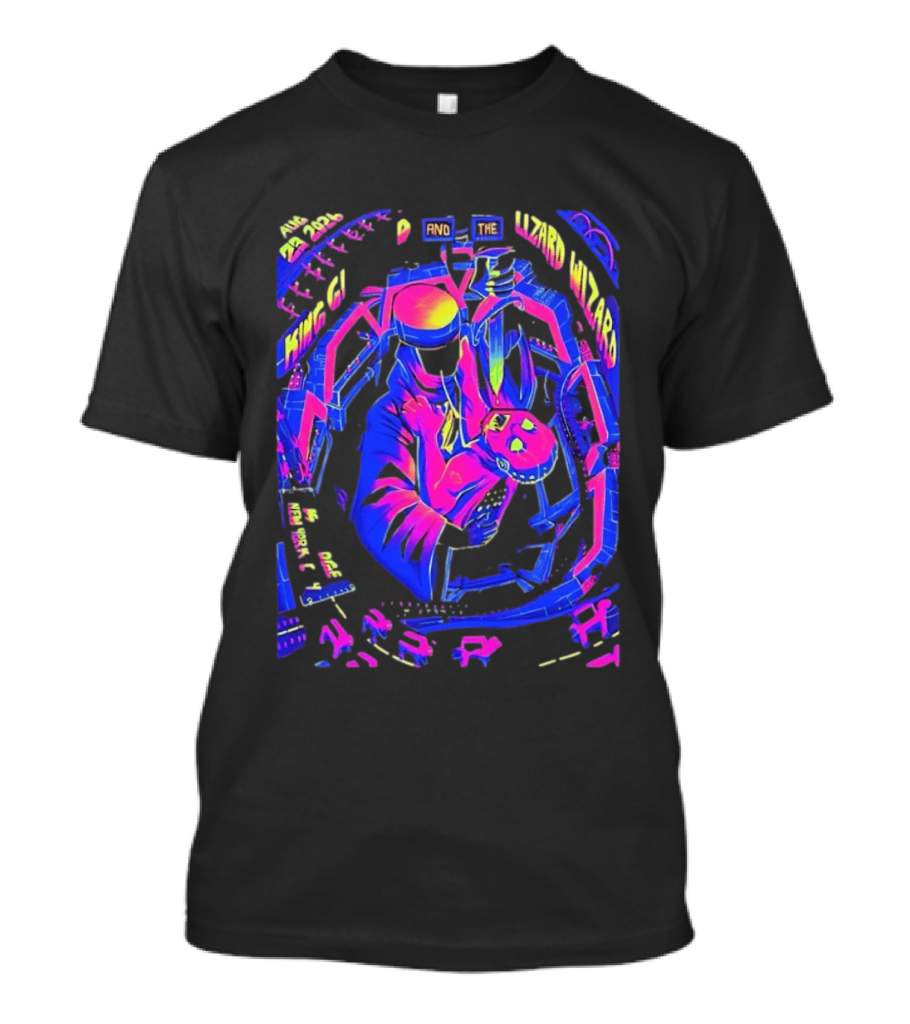 King Gizzard And The Lizard Wizard Aug 23 2024 New York City KS Bridge Concert T-Shirt