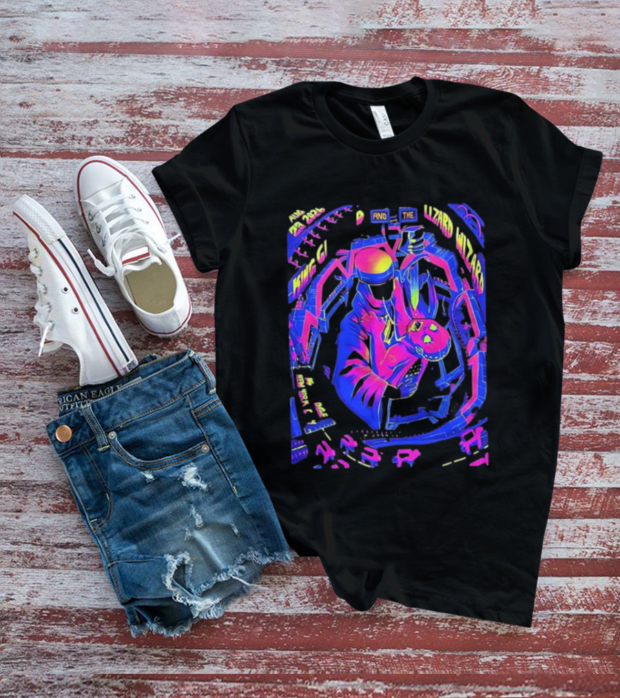King Gizzard And The Lizard Wizard Aug 23 2024 New York City KS Bridge Concert T-Shirt