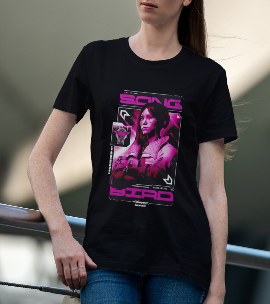 Songbird Song So Mi Cyberpunk 2077 Phantom Liberty T-Shirt