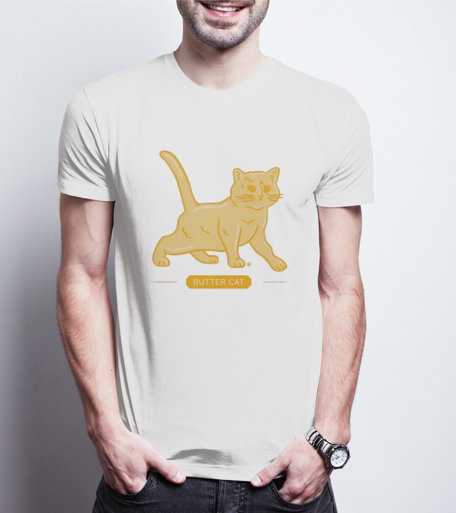 Butter Cat Animal Kitten Playful T-Shirt