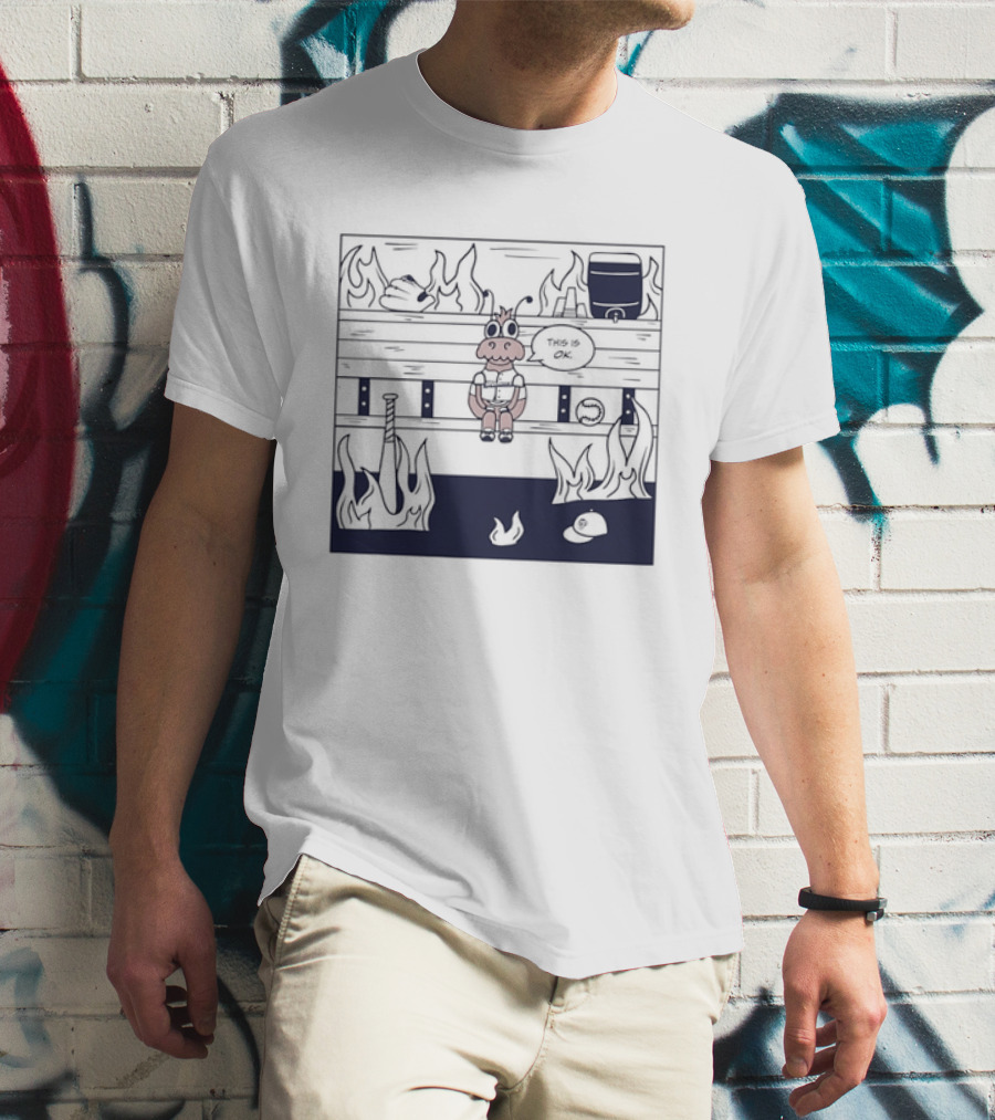 Philadelphia Phillies Baseball Meme This Is Fine T-Shirt