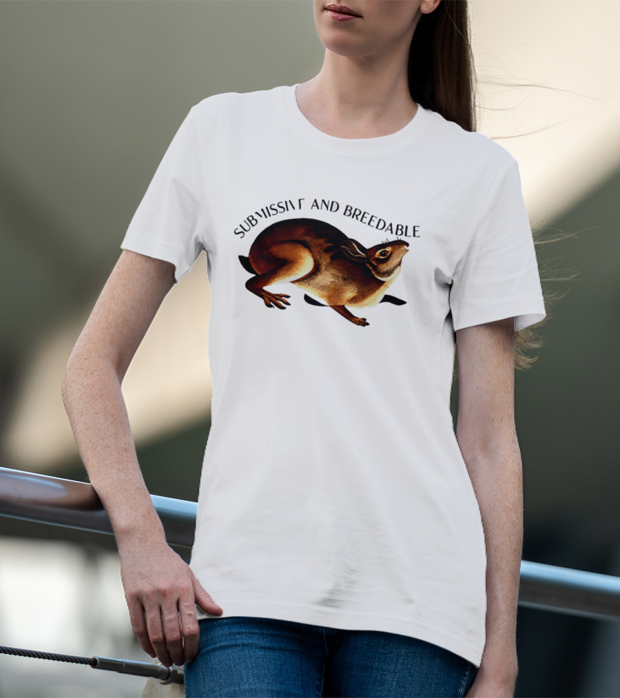 Submissive And Breedable Rabbit Meme T-Shirt