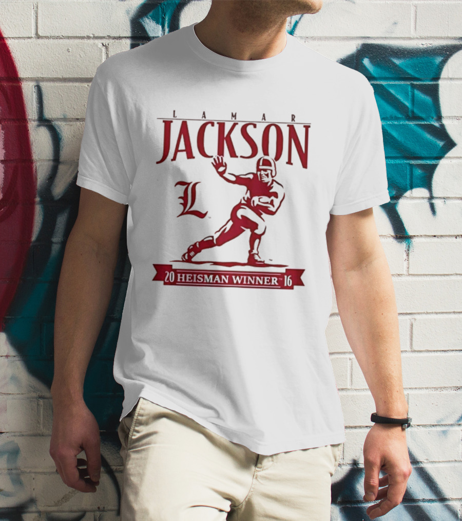 Lamar Jackson Louisville Football Heisman Winner 2016 T-Shirt