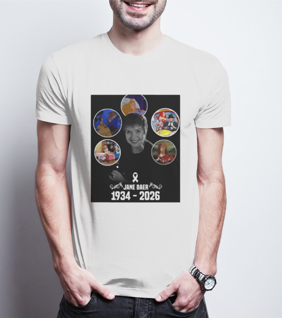 Jane Baer 1934 2026 Beauty And The Beast Sleeping Beauty Dumbo Mary Poppins Fox And The Hound Mickey Mouse T-Shirt