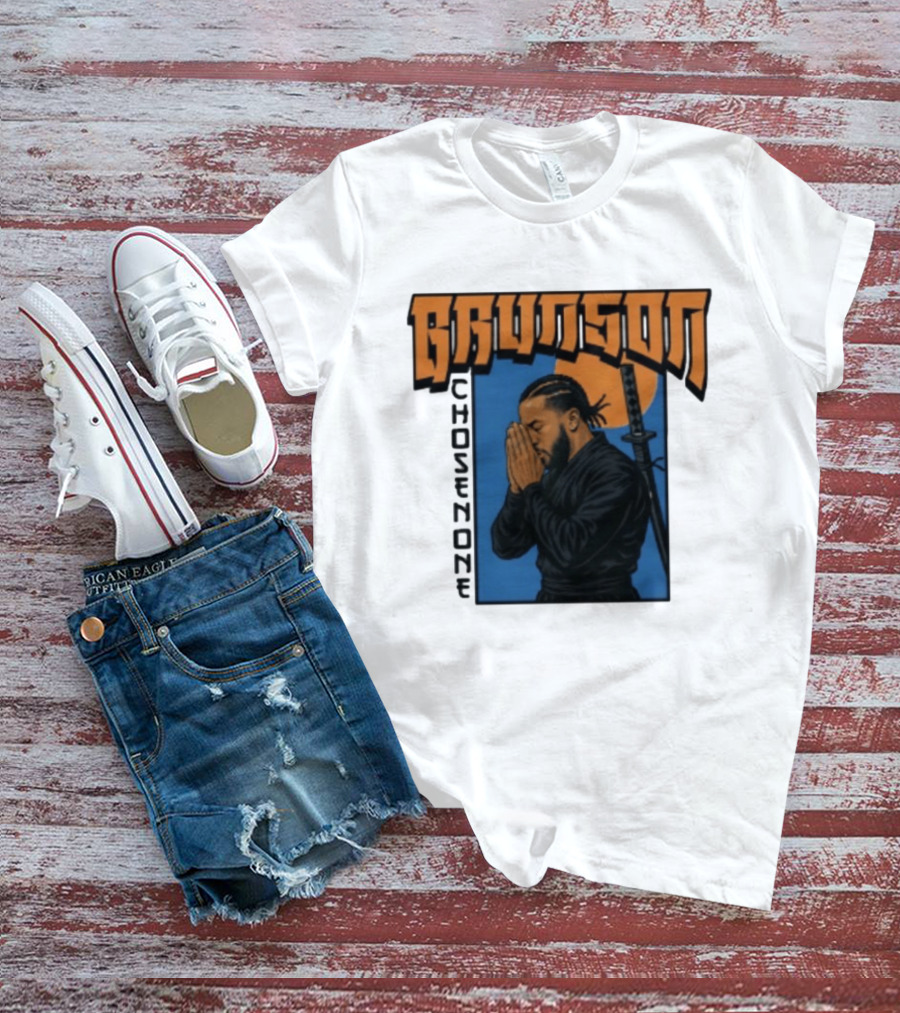 Brunson Chosen One Samurai Style Meditation And Sword T-Shirt