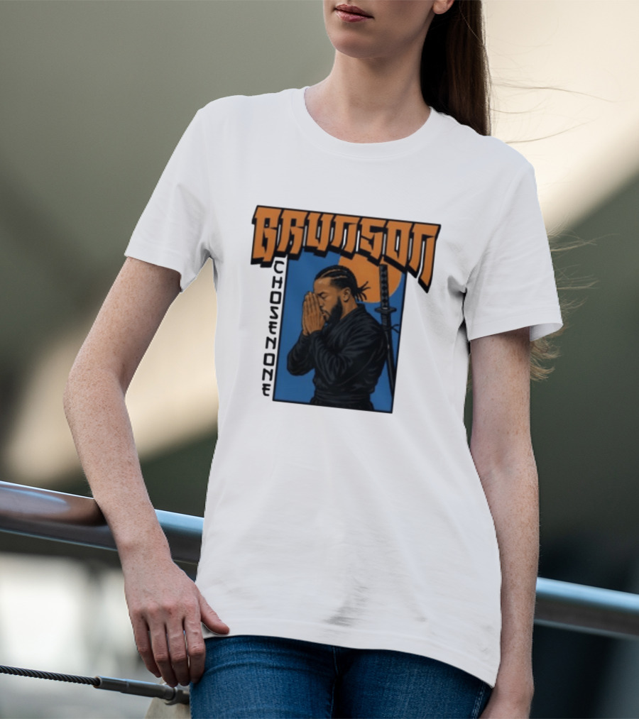 Brunson Chosen One Samurai Style Meditation And Sword T-Shirt