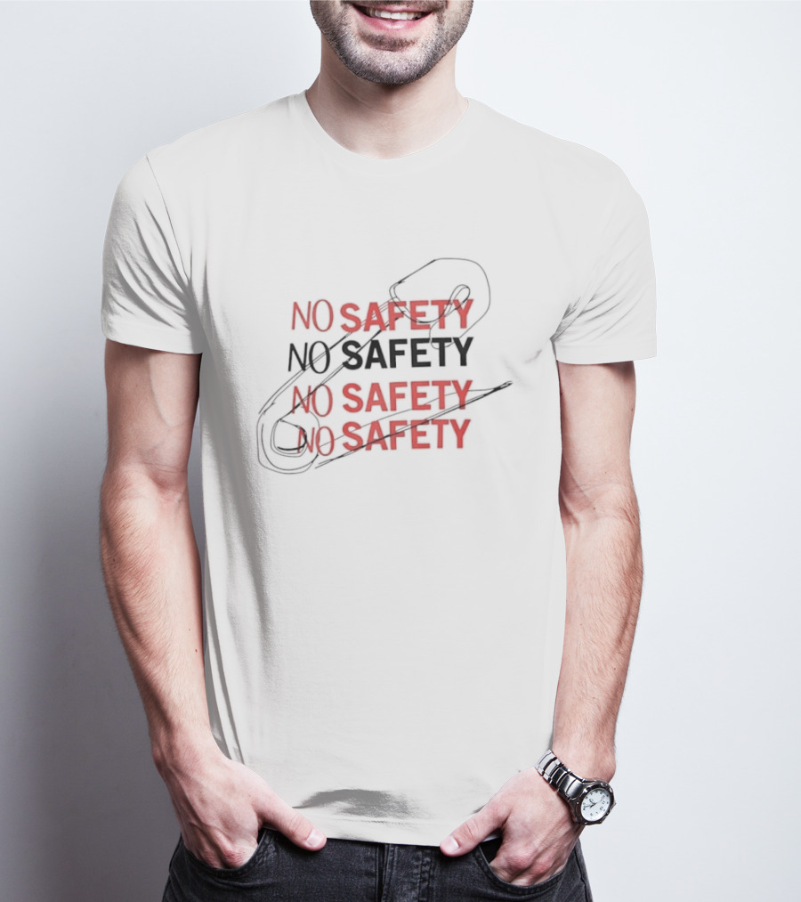 No Safety Pop Up With Safety Pin T-Shirt