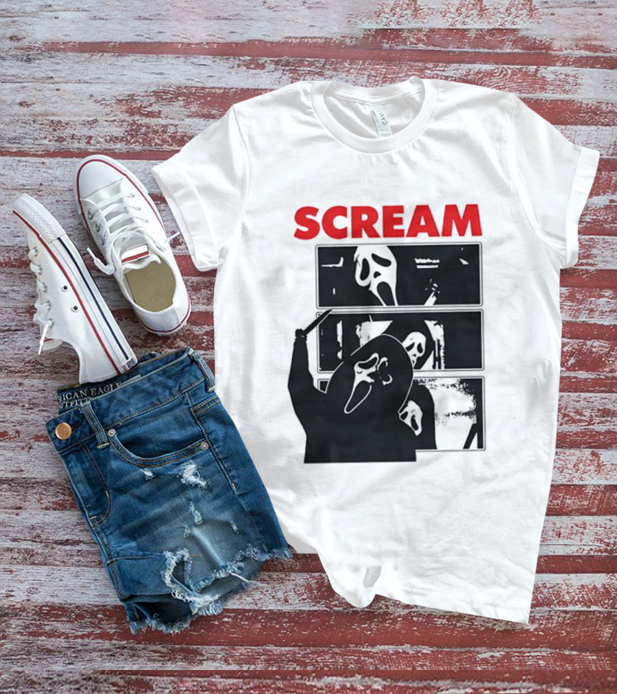 Scream Ghostface Slasher Horror Movie 90s T-Shirt