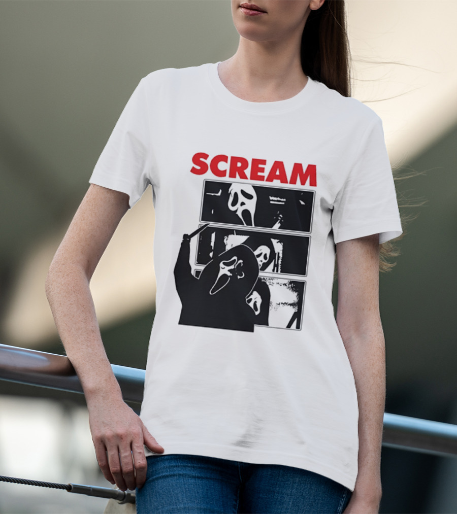Scream Ghostface Slasher Horror Movie 90s T-Shirt
