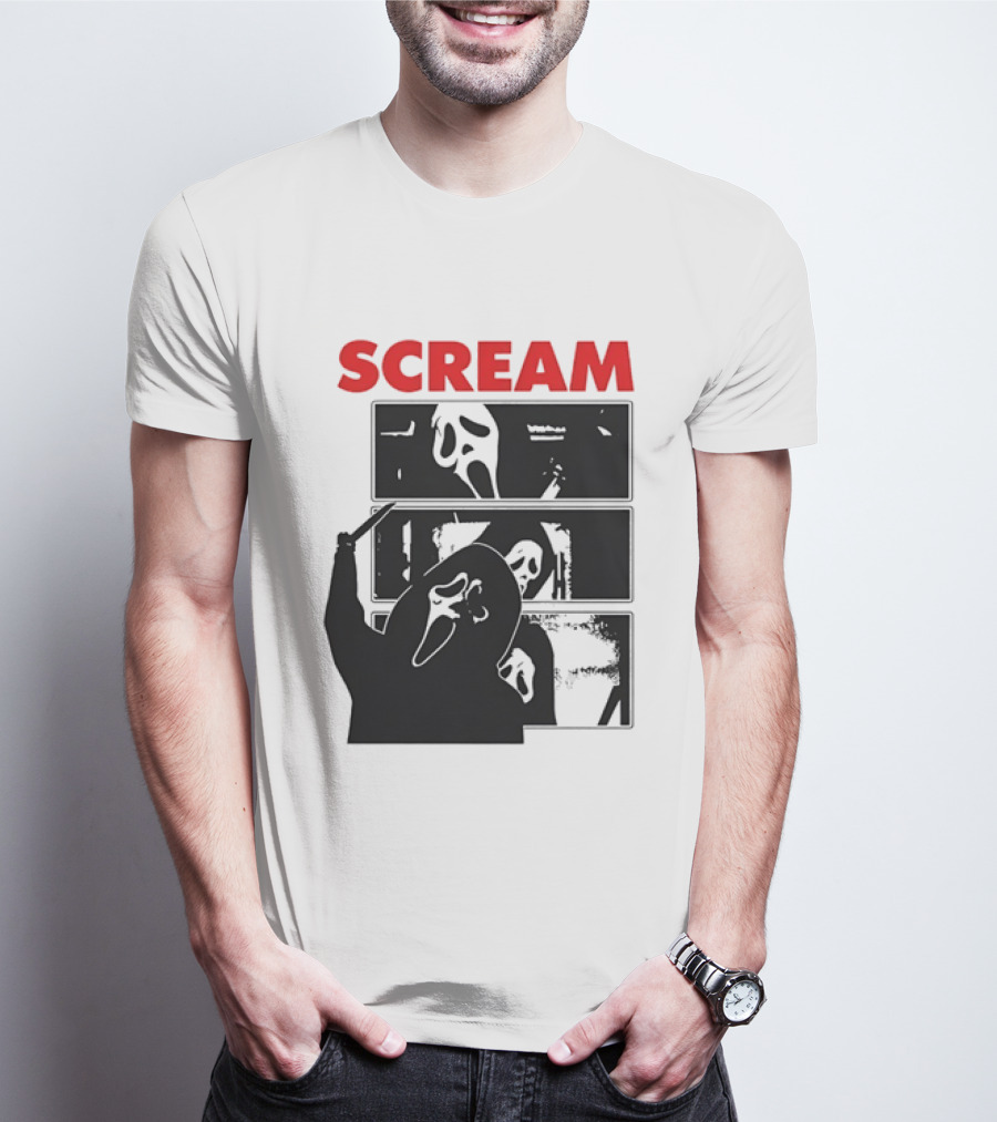 Scream Ghostface Slasher Horror Movie 90s T-Shirt