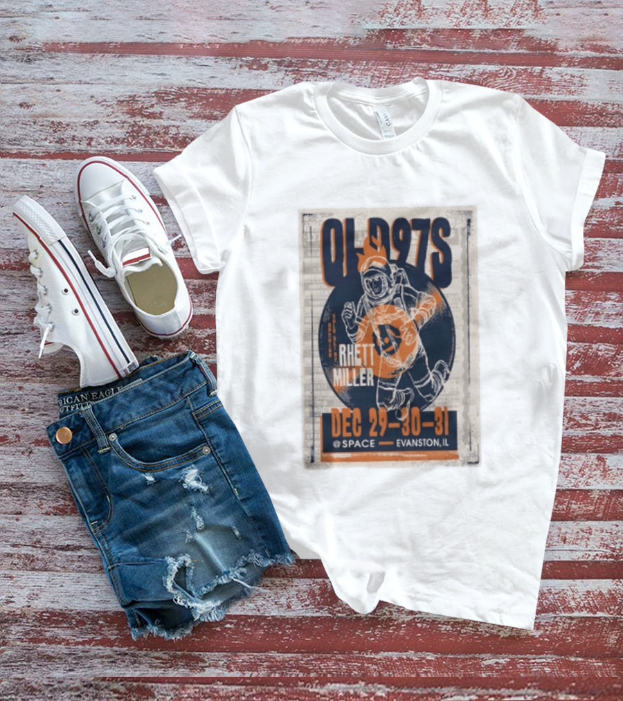 Old 97s Rhett Miller Dec 29 30 31 2025 Space Evanston Il T-Shirt