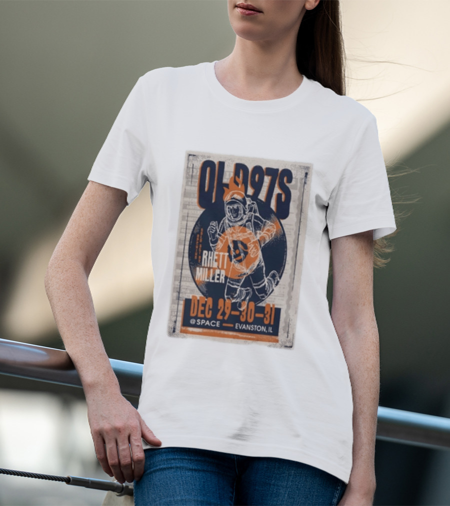 Old 97s Rhett Miller Dec 29 30 31 2025 Space Evanston Il T-Shirt