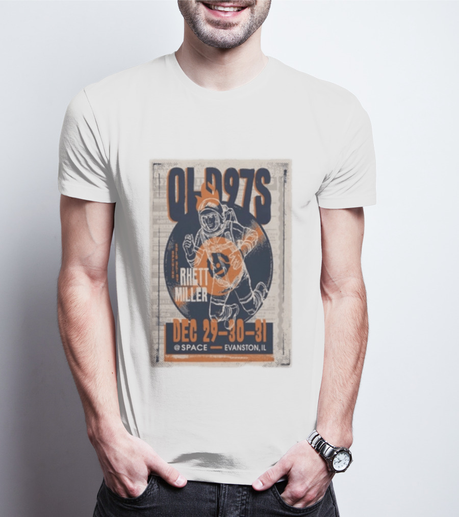 Old 97s Rhett Miller Dec 29 30 31 2025 Space Evanston Il T-Shirt