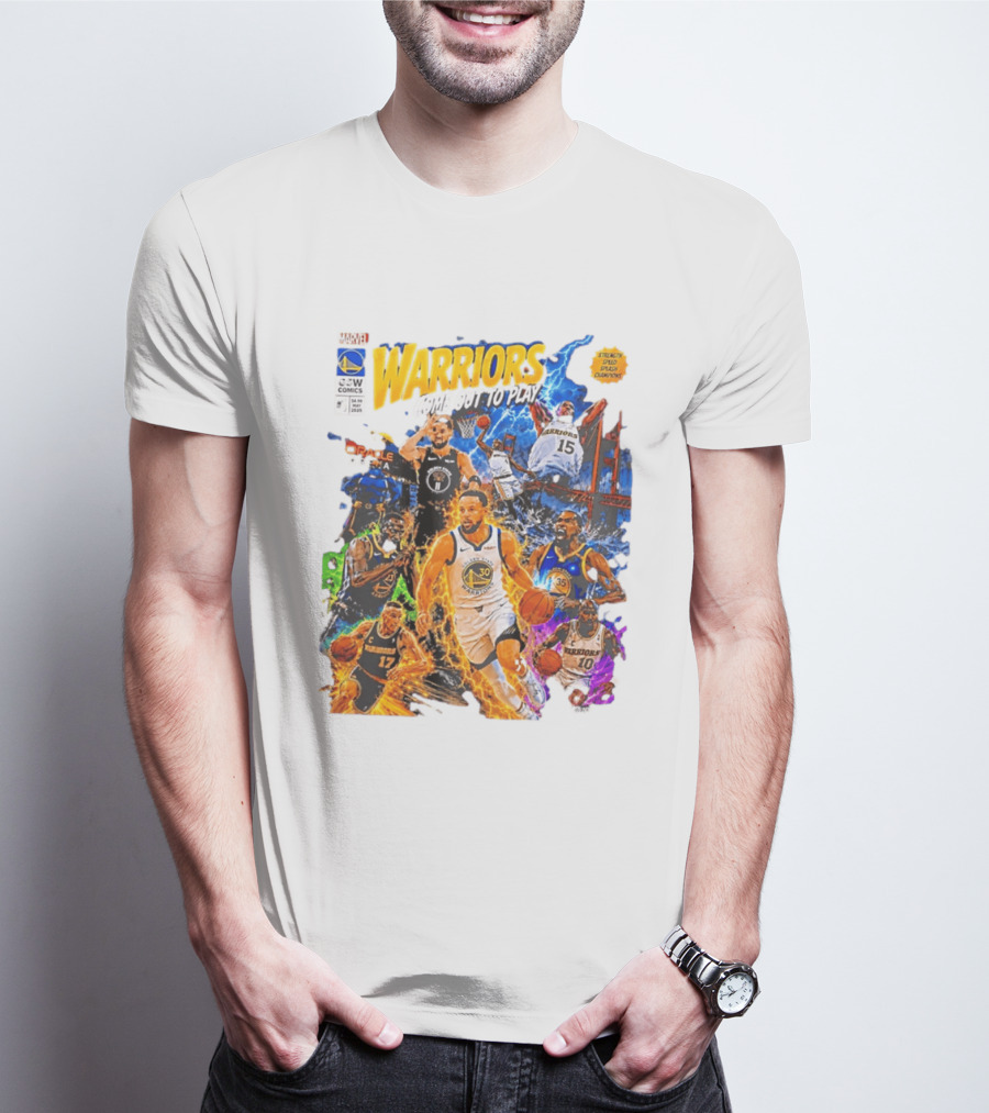 Golden State Warriors Come Out To Play Comic Book Marvel Oracle Arena T-Shirt