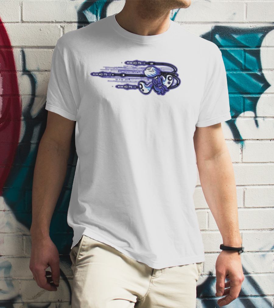 Techno Virus Digitalvirus No1 Cyber Character With Circuit T-Shirt