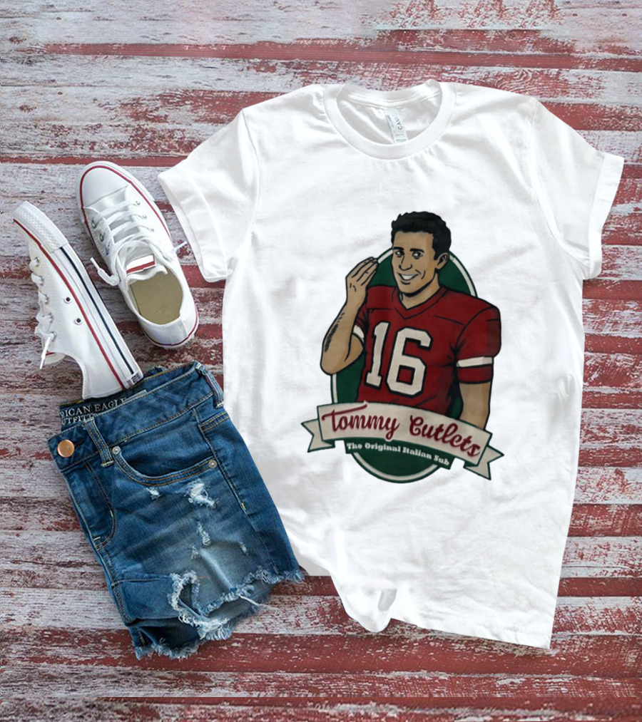 Tommy DeVito 16 Football Jersey Tommy Cutlets The Original Italian Sub T-Shirt