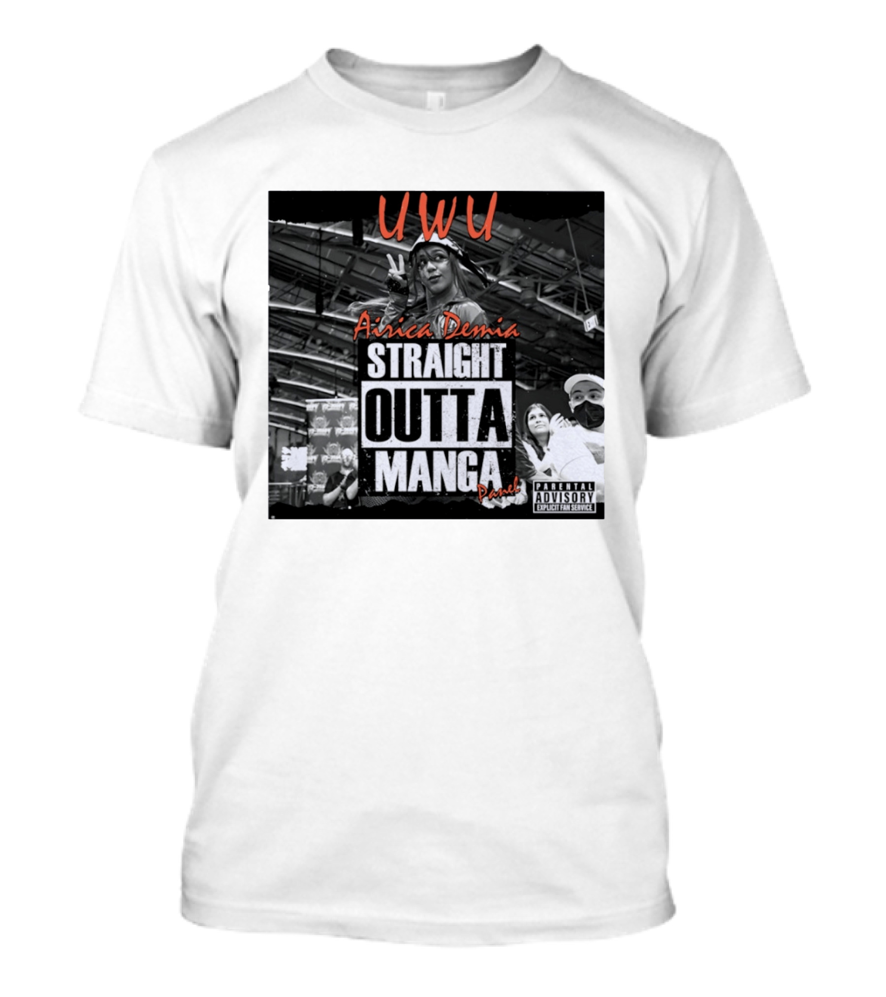 UWU Airica Demia Straight Outta Manga Panel Parental Explicit Fan Service T-Shirt