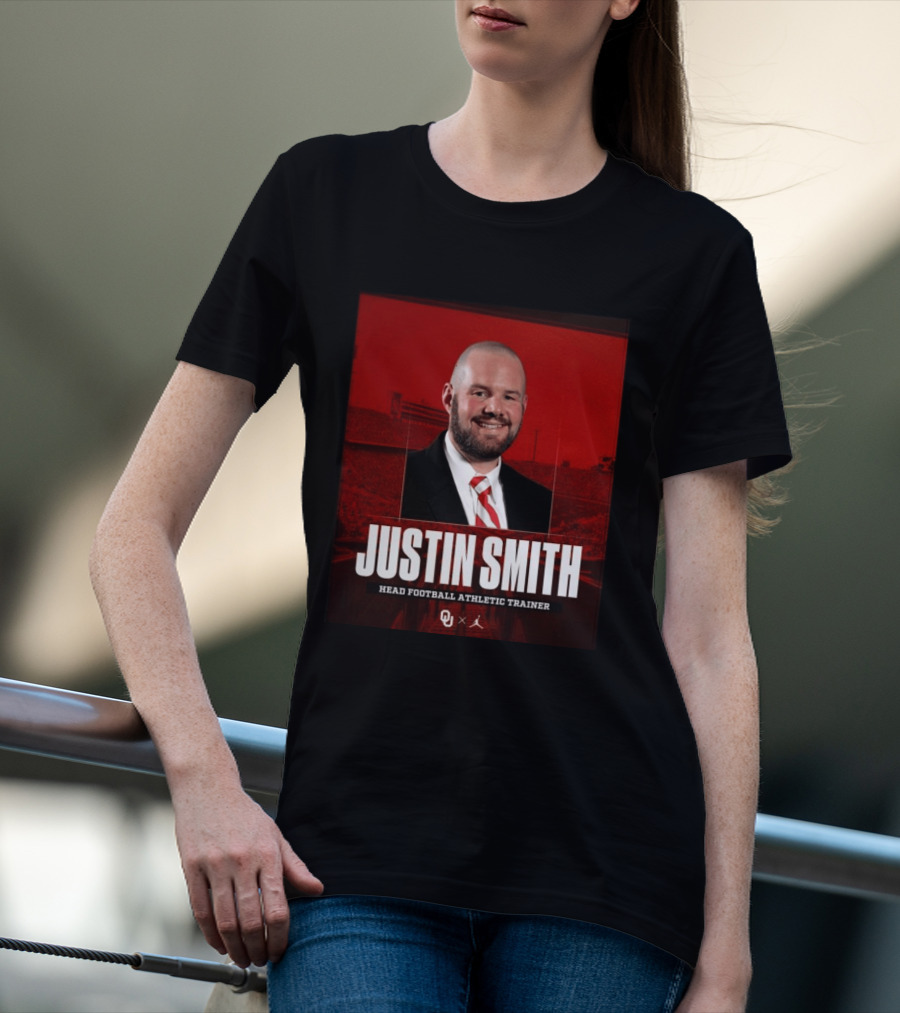 Justin Smith Oklahoma Head Football Athletic Trainer OU T-Shirt