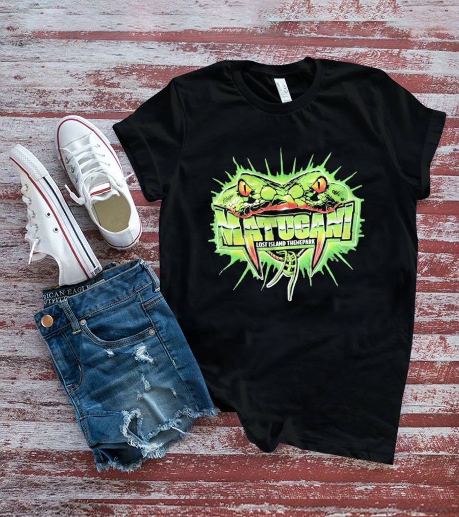 Matugani Snake Roller Lost Island Themepark Adventure T-Shirt