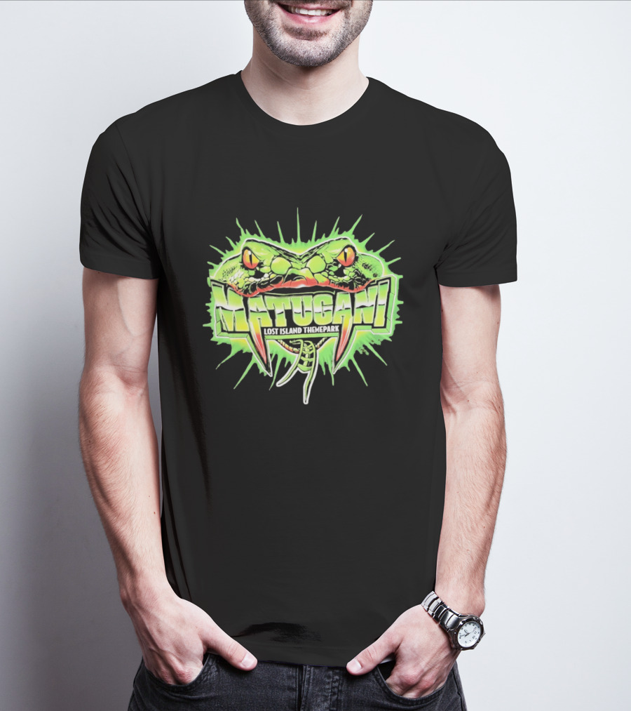 Matugani Snake Roller Lost Island Themepark Adventure T-Shirt