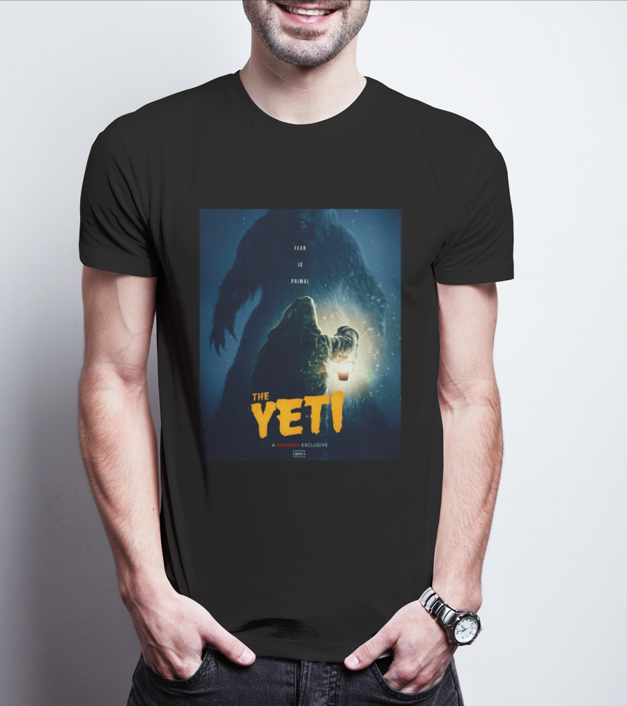 Fear Is Primal The Yeti A Shudder Exclusive AMC Lantern Shadowy Figure T-Shirt