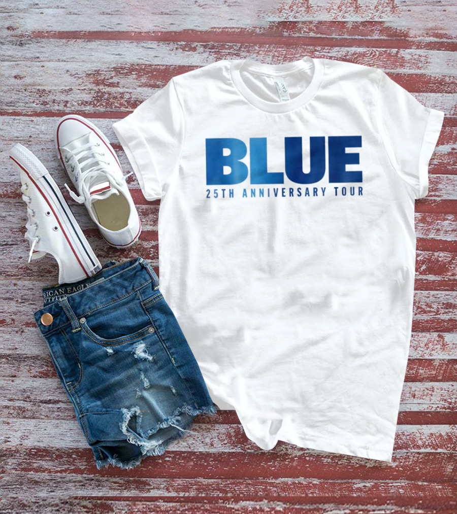 Blue 25th Anniversary Tour Music Concert Celebration T-Shirt