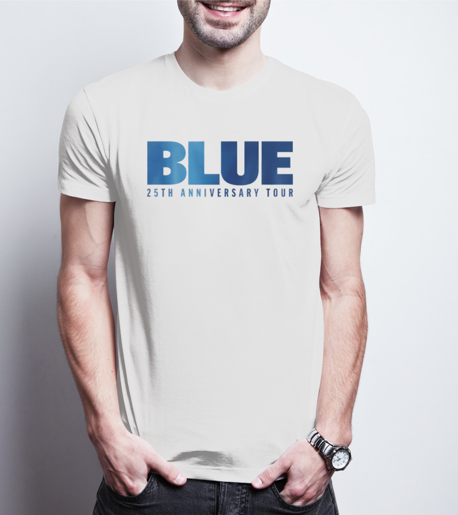 Blue 25th Anniversary Tour Music Concert Celebration T-Shirt