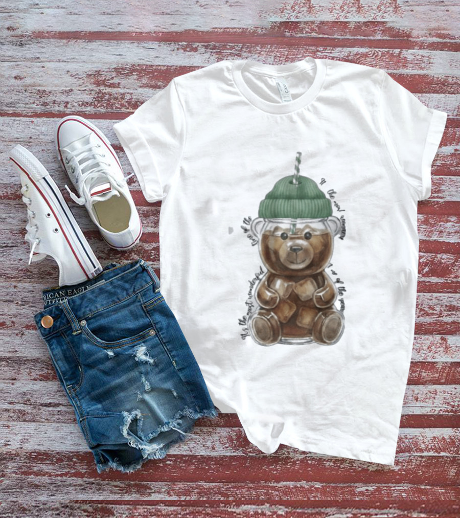 Starbucks Bear Cold Coffee Christmas 2023 Edition T-Shirt