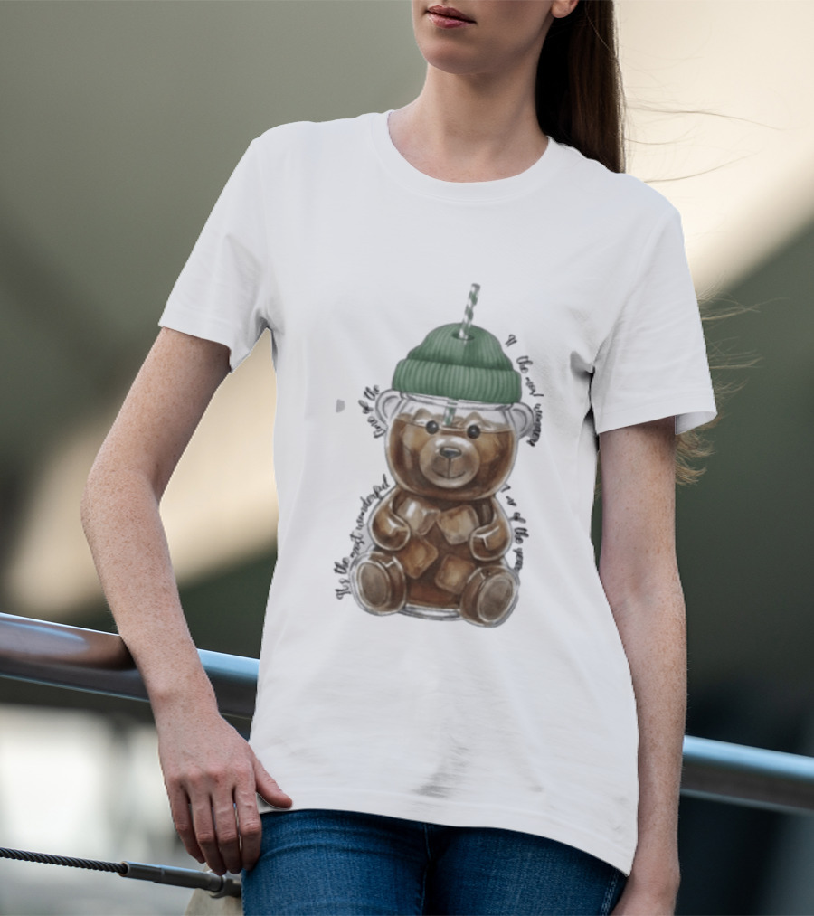 Starbucks Bear Cold Coffee Christmas 2023 Edition T-Shirt