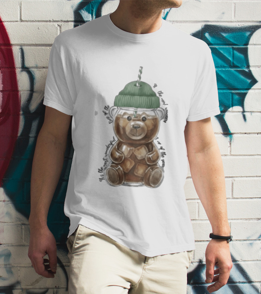 Starbucks Bear Cold Coffee Christmas 2023 Edition T-Shirt