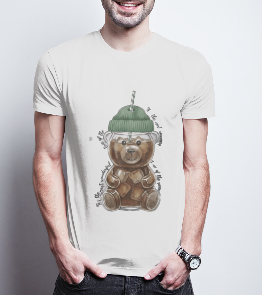 Starbucks Bear Cold Coffee Christmas 2023 Edition T-Shirt