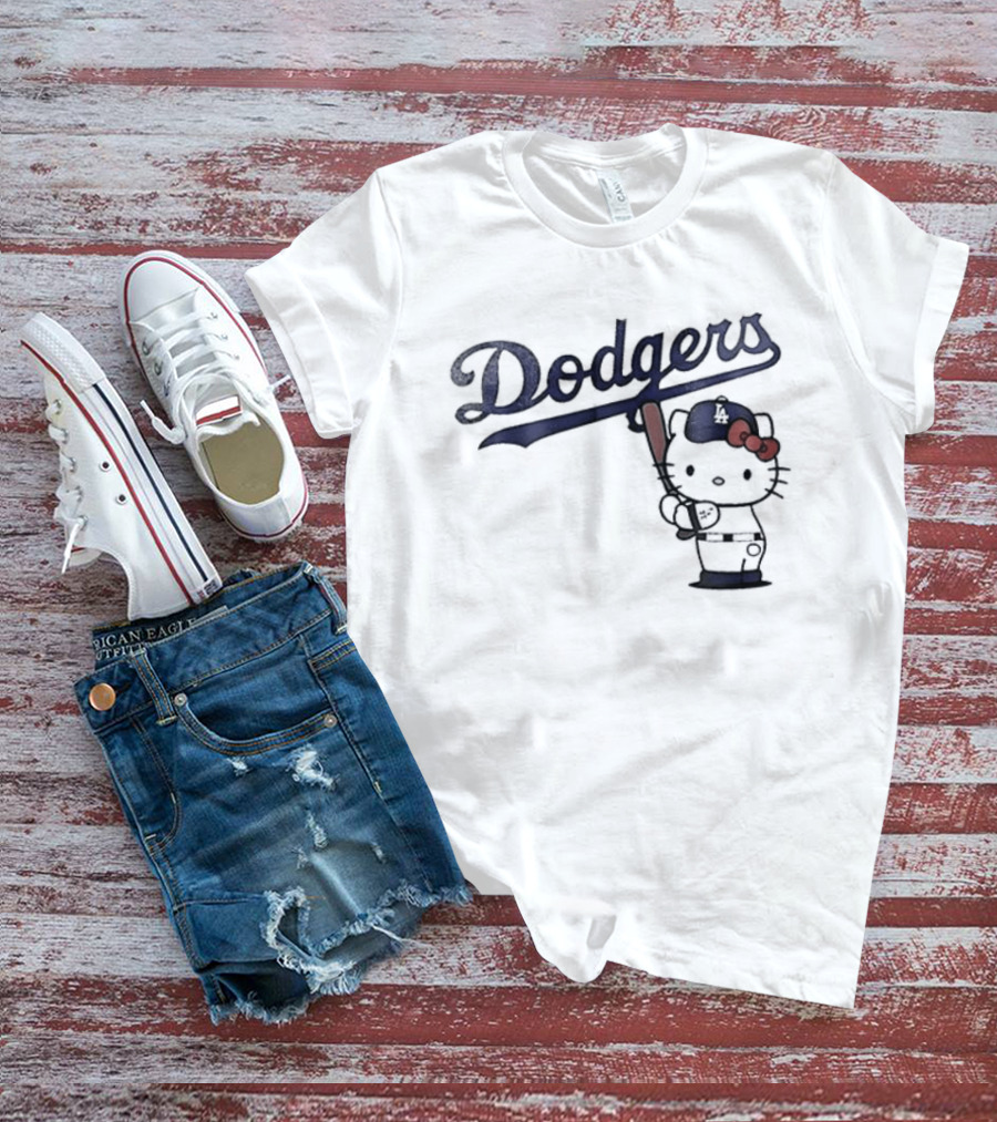Dodgers Hello Kitty Baseball Collaboration 2026 T-Shirt