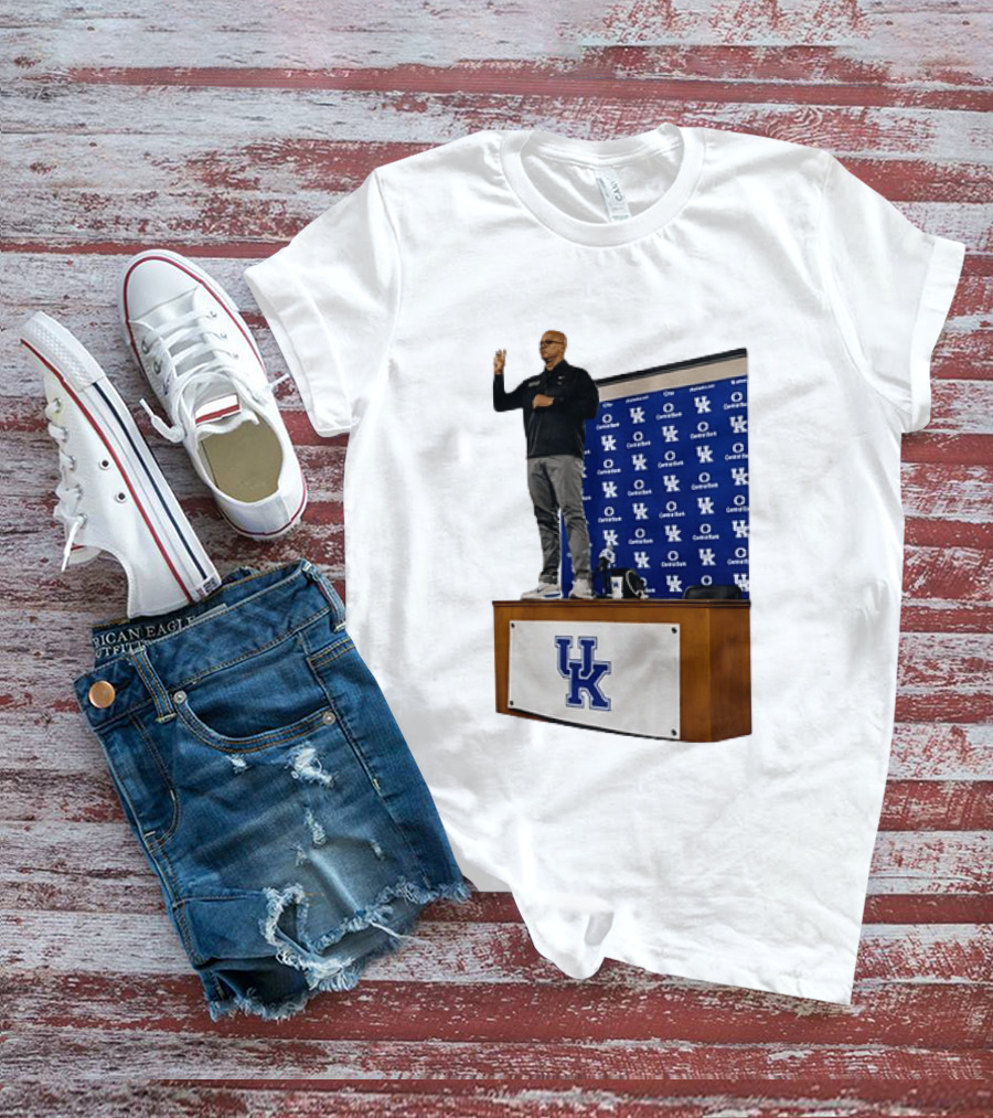 Mark Pope UK Wildcats Kentucky Basketball Coach Press Conference T-Shirt