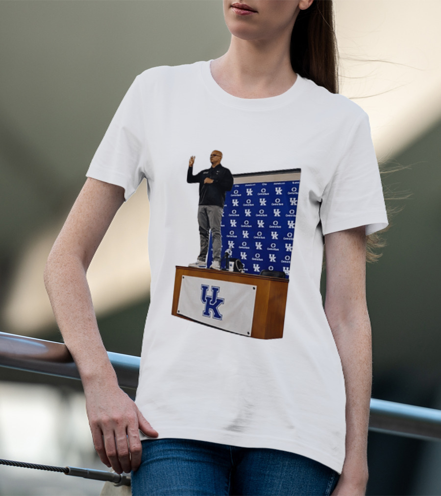 Mark Pope UK Wildcats Kentucky Basketball Coach Press Conference T-Shirt