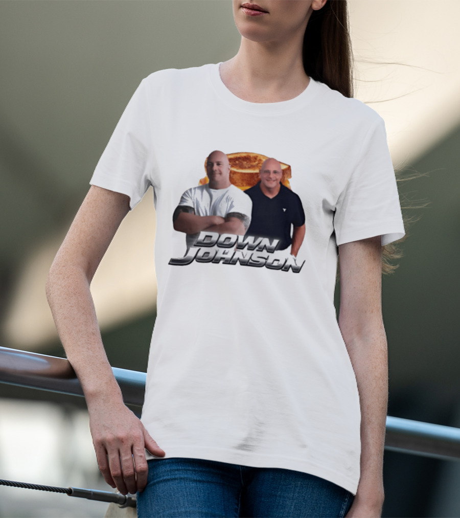 Dwayne Johnson Down Johnson Sandwich Image With Two Bald Men T-Shirt