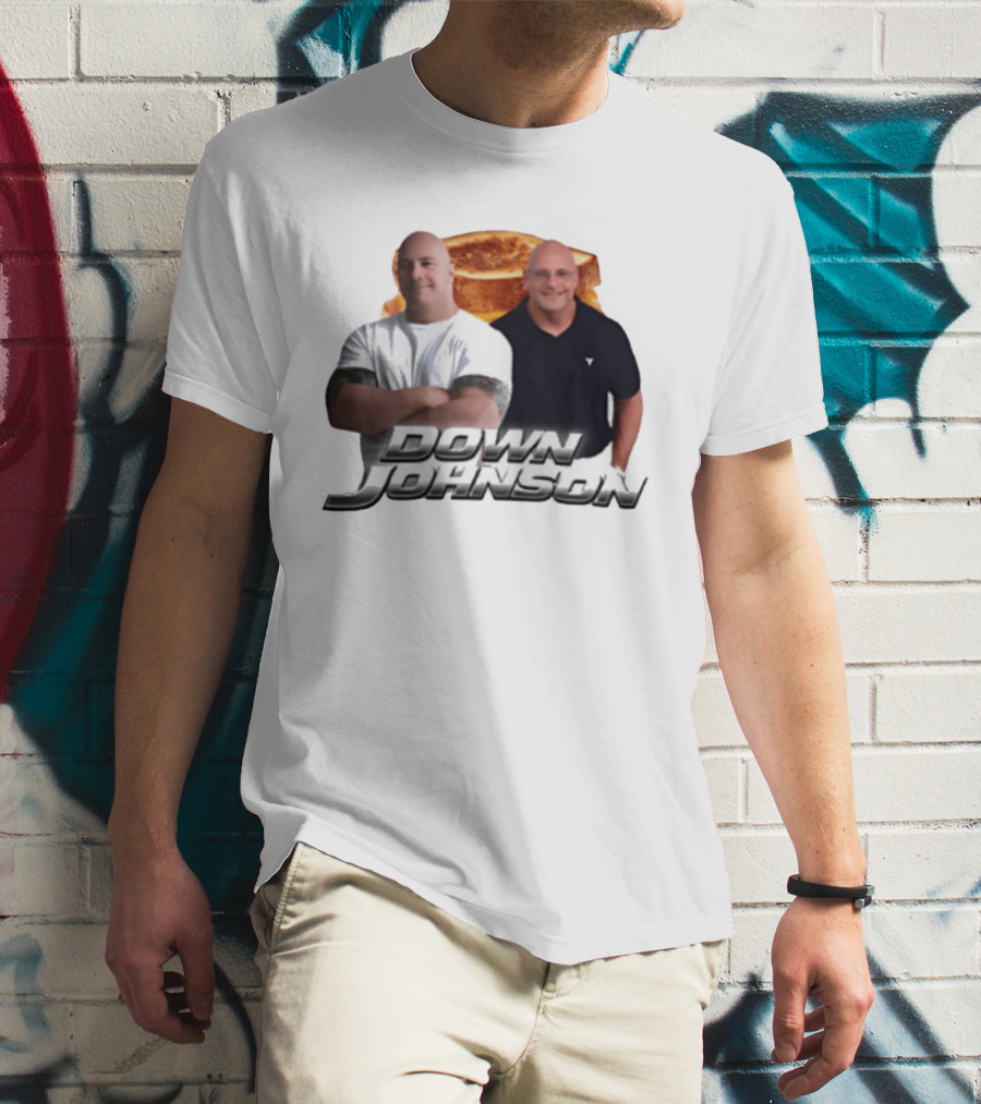Dwayne Johnson Down Johnson Sandwich Image With Two Bald Men T-Shirt