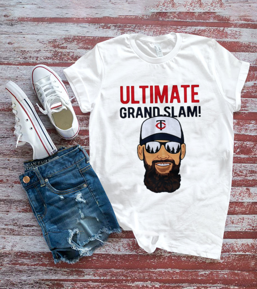 Minnesota Twins Ultimate Grand Slam MLB Bearded Player With Sunglasses T-Shirt