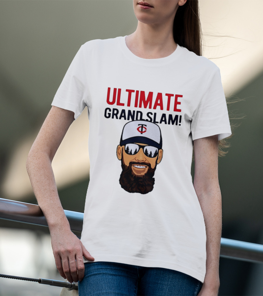 Minnesota Twins Ultimate Grand Slam MLB Bearded Player With Sunglasses T-Shirt