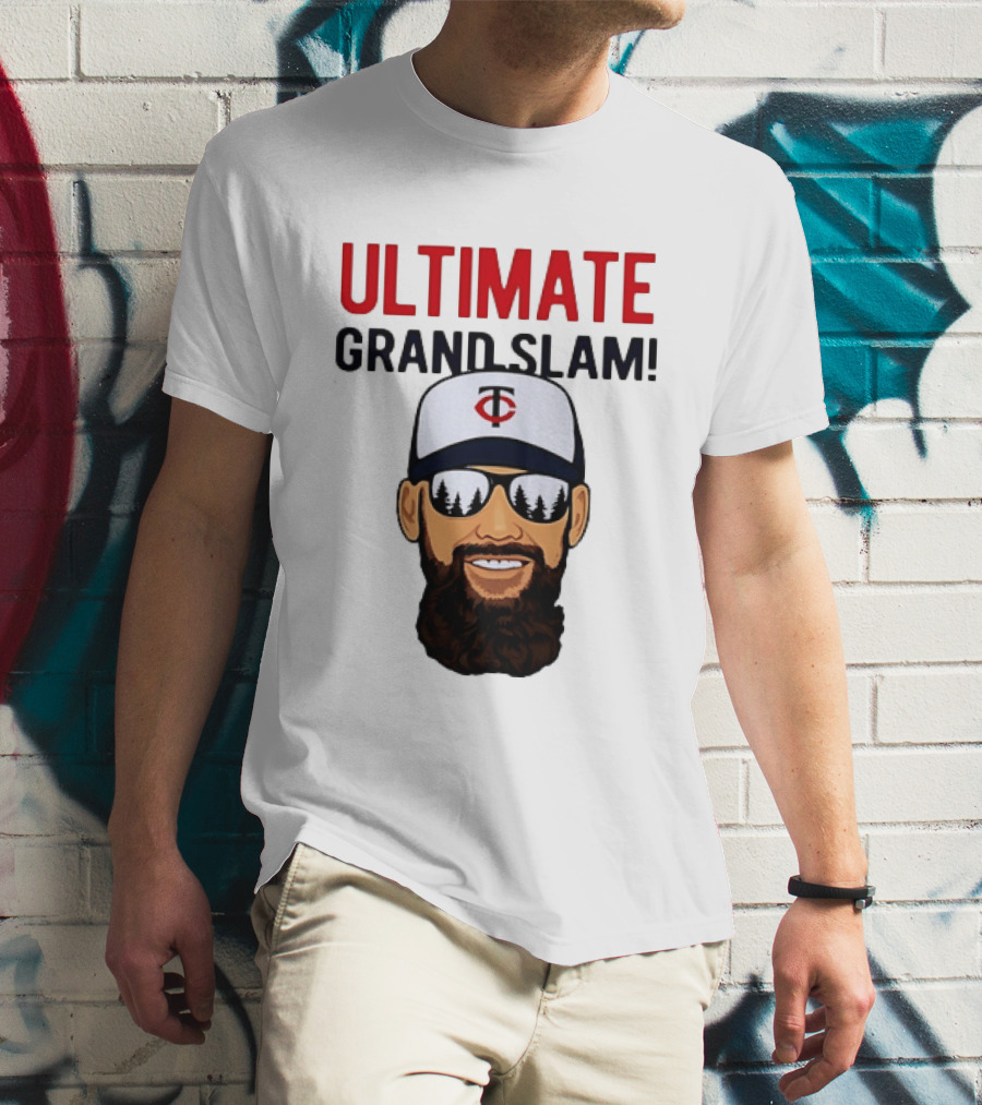 Minnesota Twins Ultimate Grand Slam MLB Bearded Player With Sunglasses T-Shirt