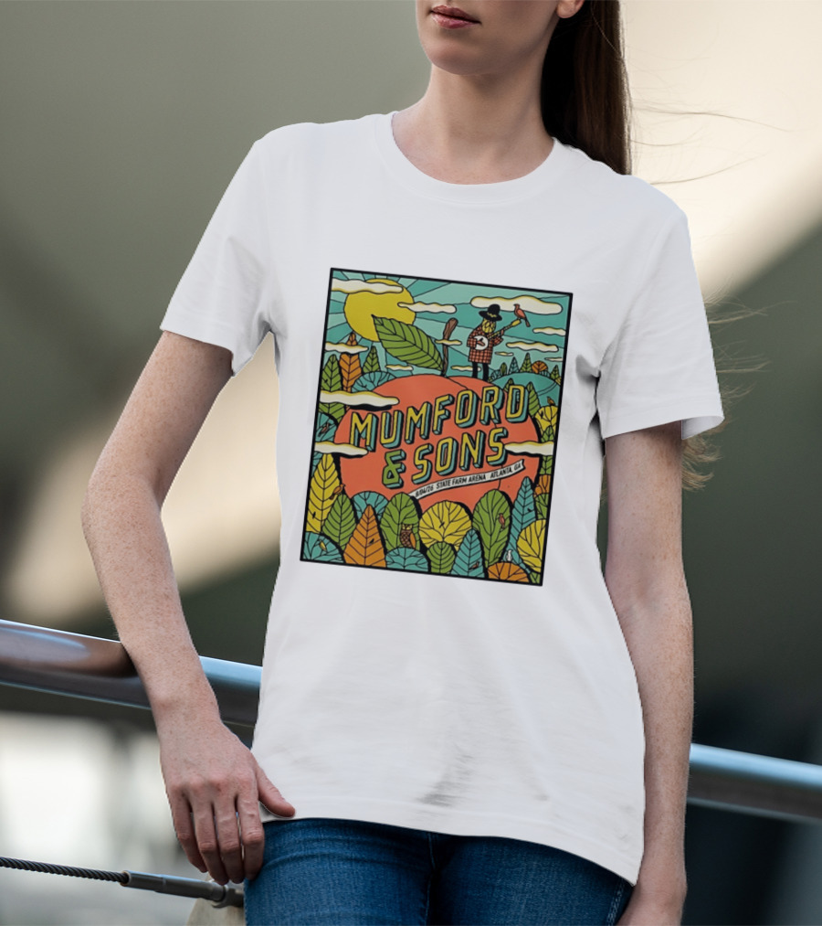 Mumford & Sons State Farm Arena Atlanta GA Concert 9/10/26 Sun Nature T-Shirt