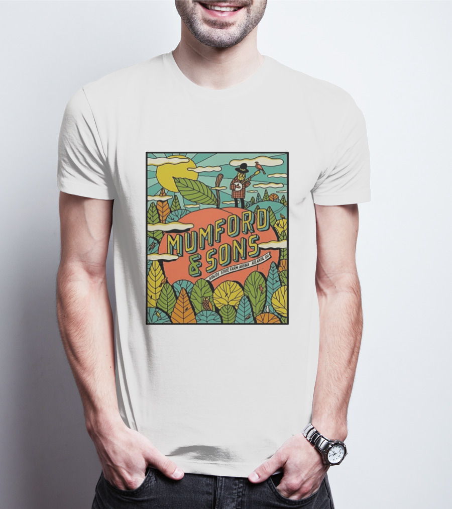 Mumford & Sons State Farm Arena Atlanta GA Concert 9/10/26 Sun Nature T-Shirt
