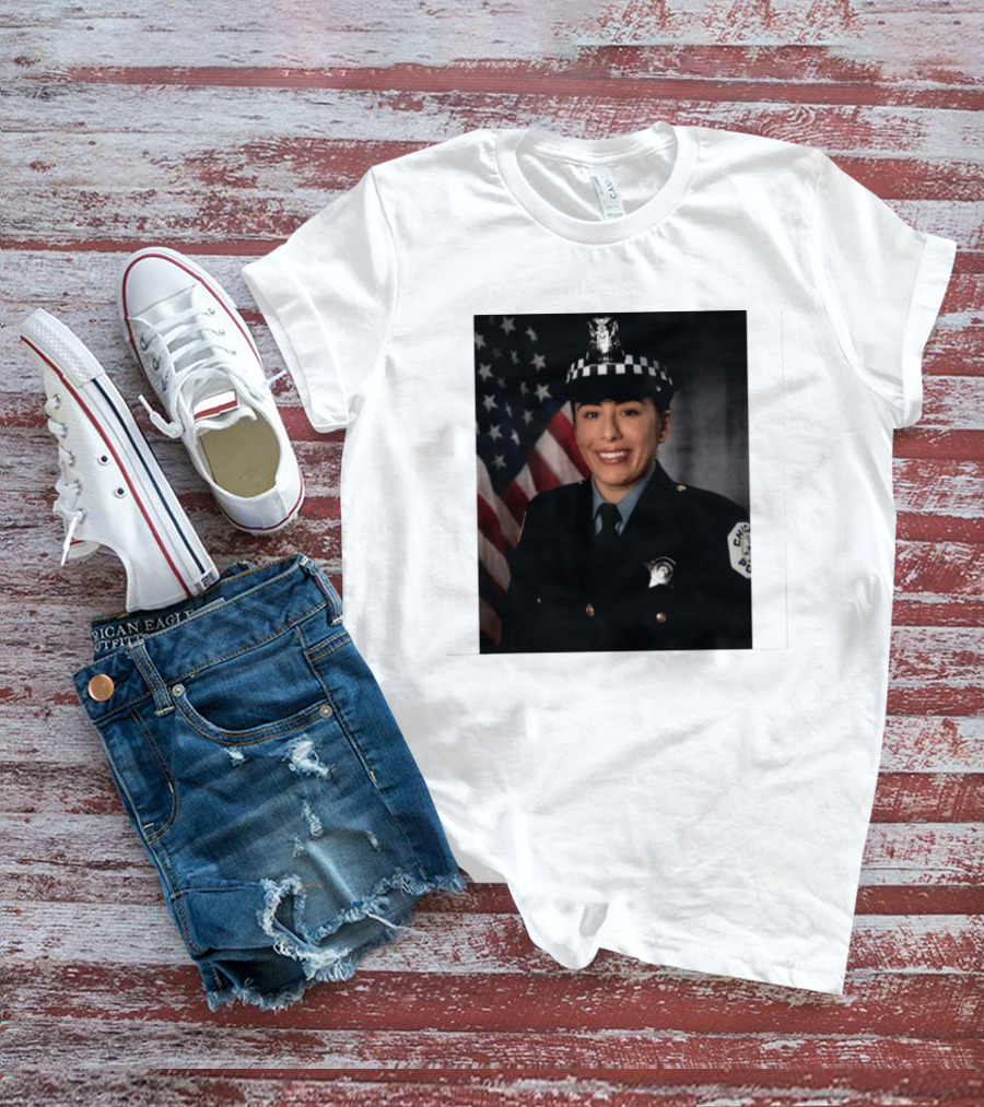 Never Forget Chicago Police Department Ella French Memorial Officer T-Shirt