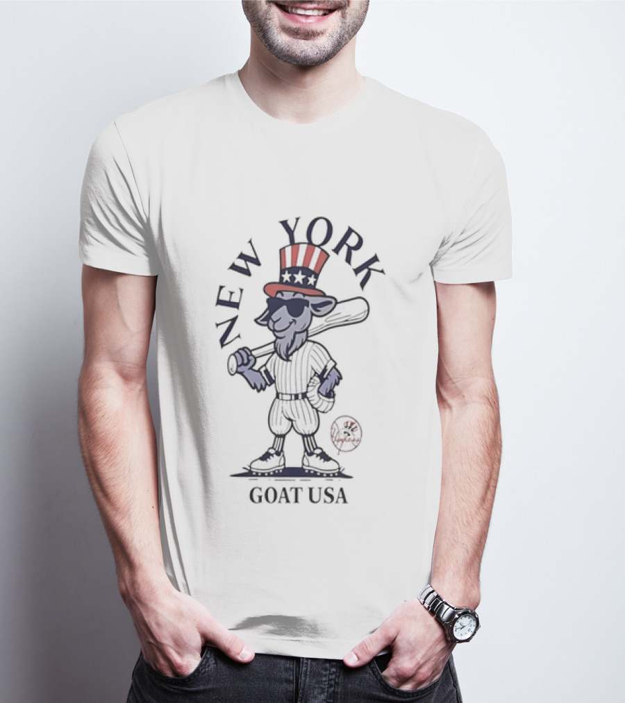 New York Yankees Goat USA Uncle Sam T-Shirt