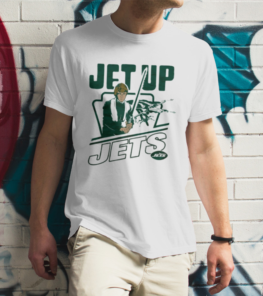 Jet Up Star Wars Luke New York Jets Collaboration T-Shirt